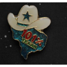 101% Texan Lapel Badge / Hat Pin